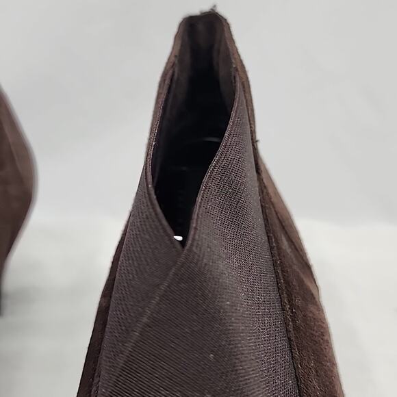 MUNRO FRANCEE WOMENS BROWN KID SUEDE ANKLE BOOTIES SIZE 10 NEW - Picture 6 of 16